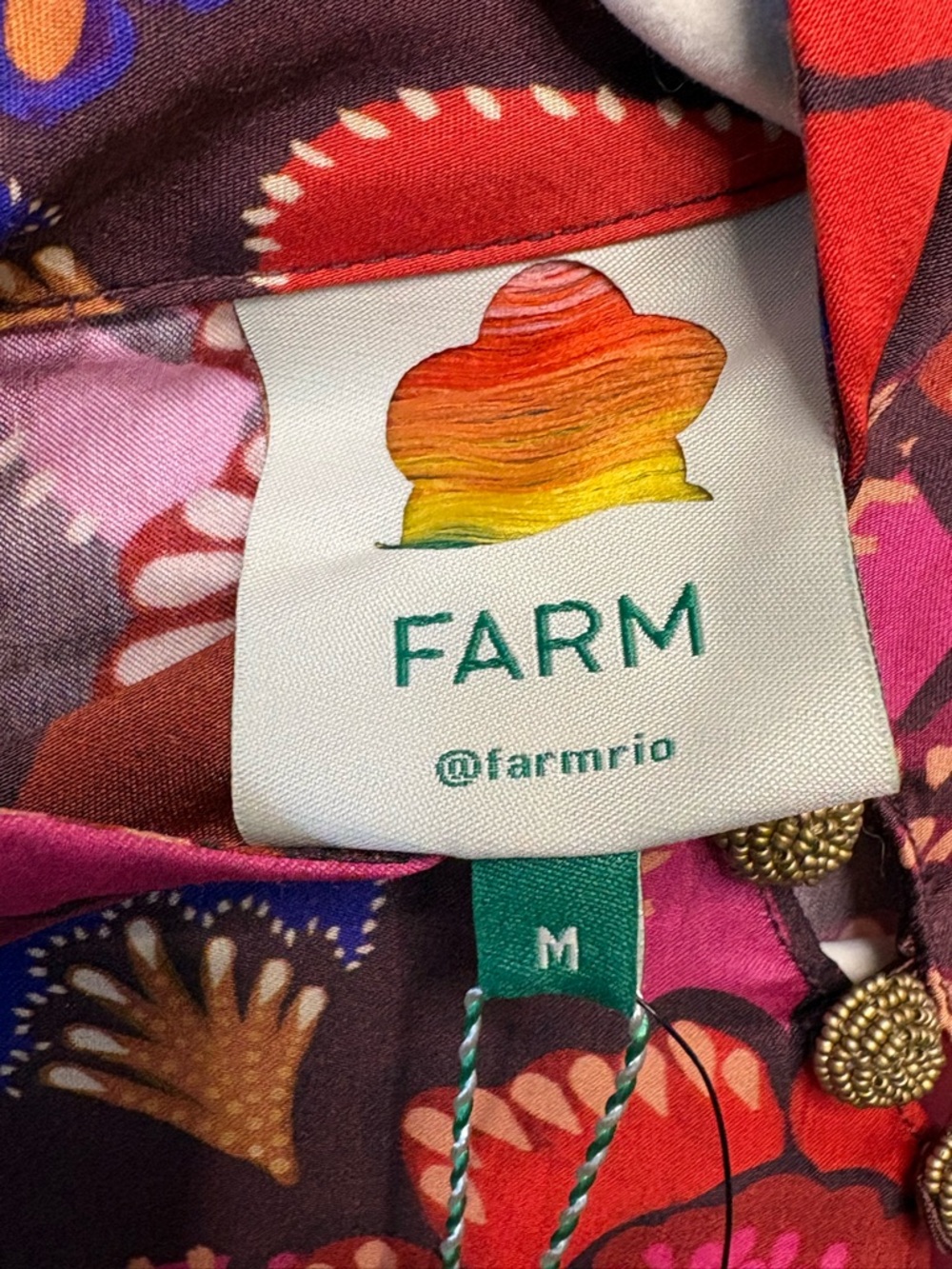 FARM Rio Flora High-Neck Mini Dress - Picture 9 of 11